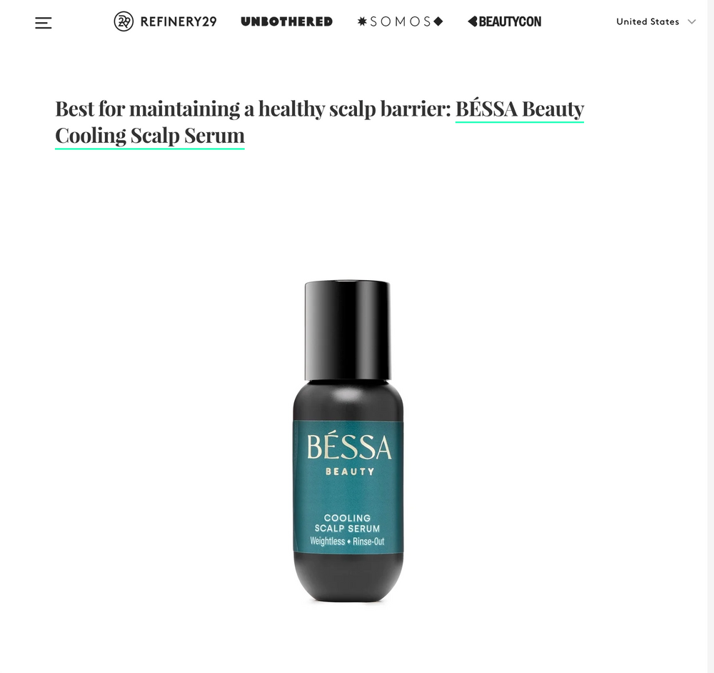 BÉSSA Beauty Cooling Scalp Serum voted by the experts as "one that actually works"