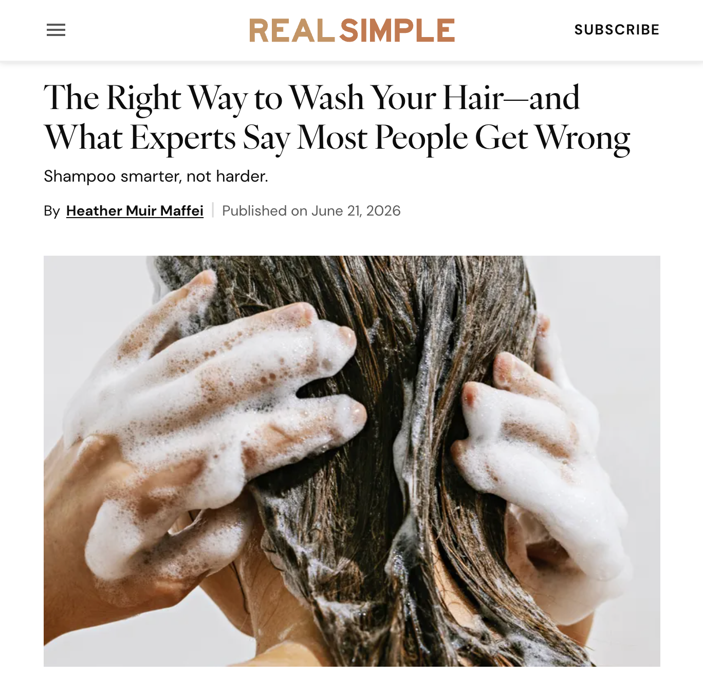 Our Founder shares on how to properly wash your hair for a healthy scalp ecosystem
